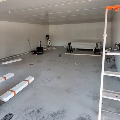 Isolation chambre froide